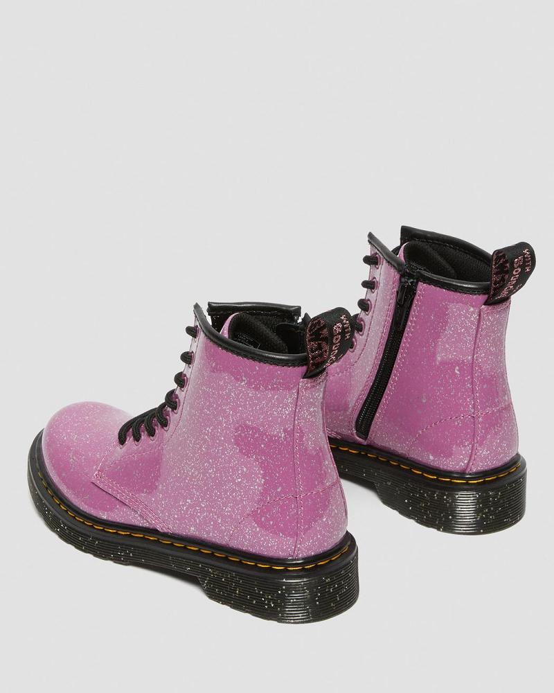 Dr Martens Junior 1460 Glitter Veterlaarzen Kinderen Roze | NL 145BEX